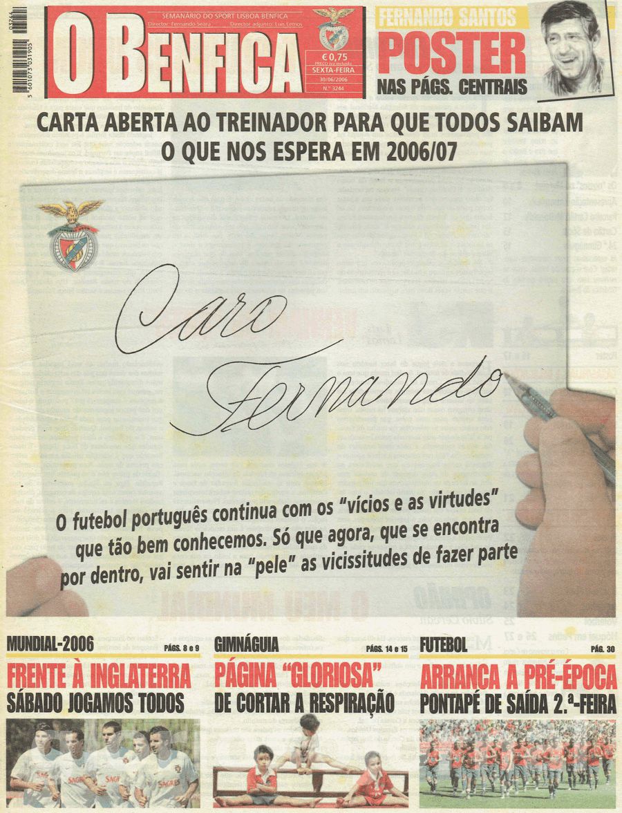 jornal o benfica 3244 2006-06-30